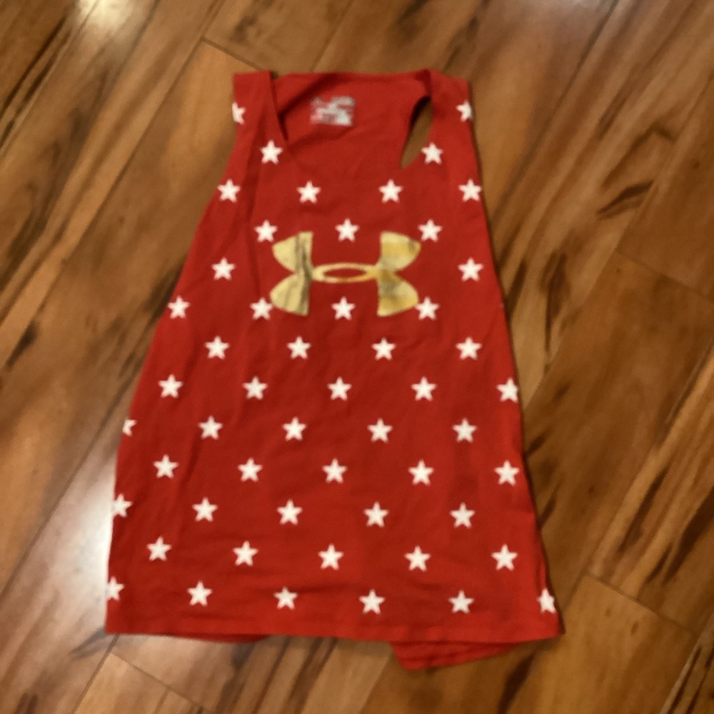 Under Armour Red Tank with White Stars